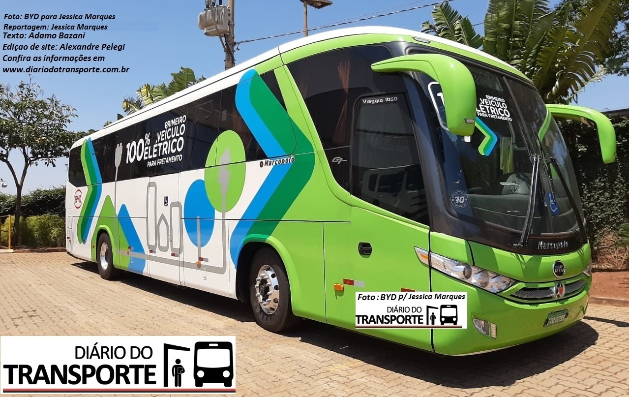 ônibus rodoviário elétrico BYD / Marcopolo